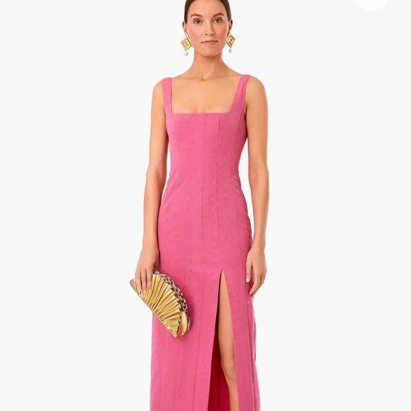 NWT STAUD Lollipop Portrait Pink Dress - size 6 - Picture 5 of 6